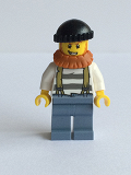LEGO cty0513 Swamp Police - Crook Male with Black Knit Cap and Dark Orange Beard