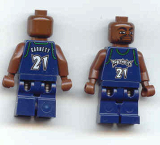 LEGO nba036 NBA Kevin Garnett, Minnesota Timberwolves #21 (Dark Blue Uniform)