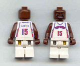 LEGO nba039 NBA Vince Carter, Toronto Raptors #15 (White Uniform)