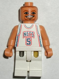 LEGO nba047 NBA Jason Kidd, New Jersey Nets #5 (White Uniform)